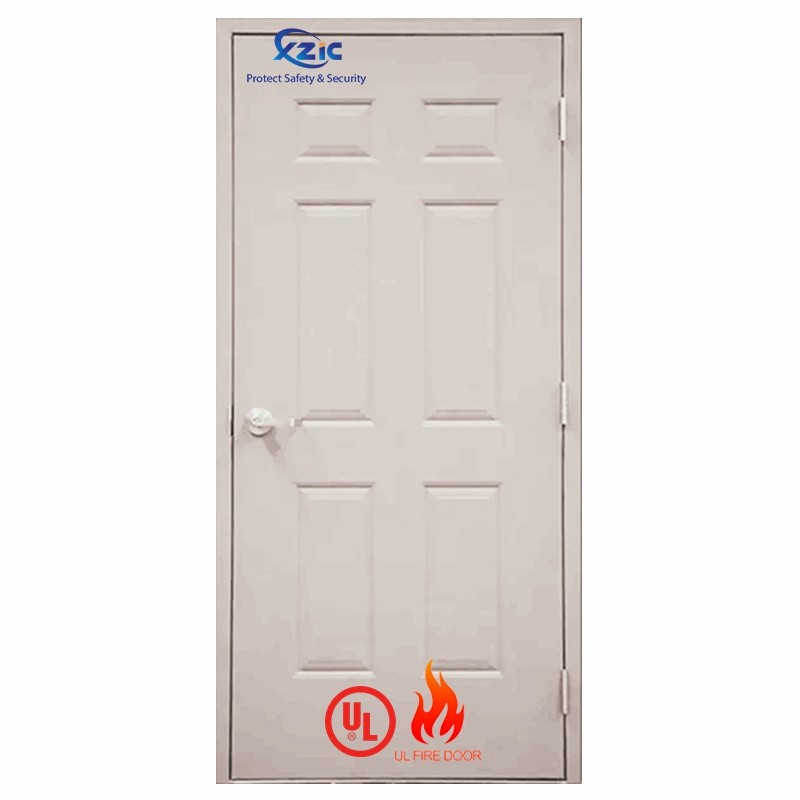 6 panel steel fire door