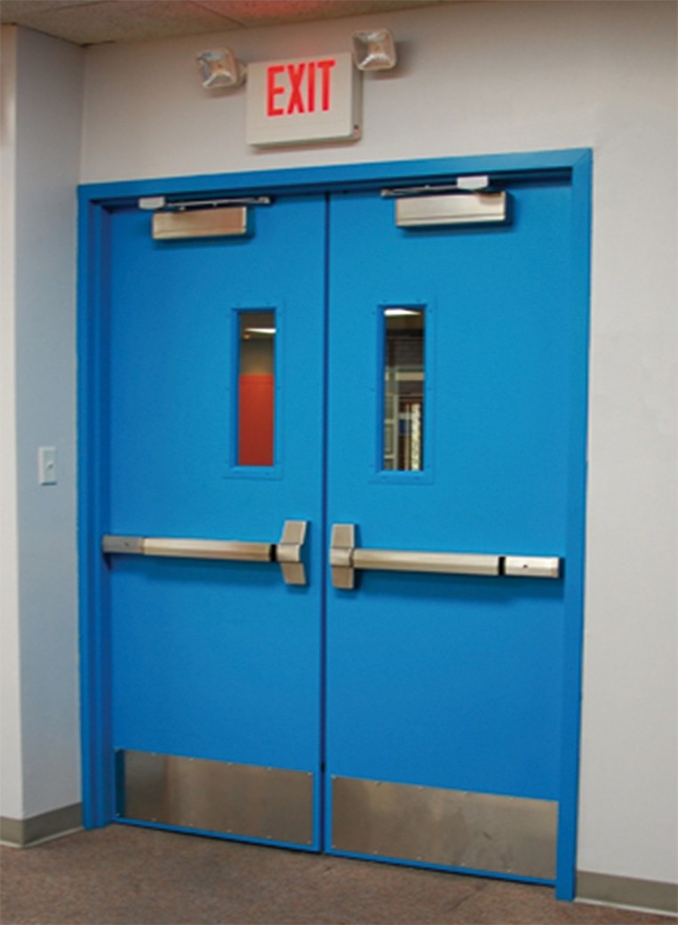 emergency steel fire door
